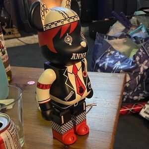 Designer Bearbrick Figure - Black and Red
